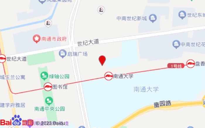 漢庭酒店(南通市政府中南CBD店)位置圖