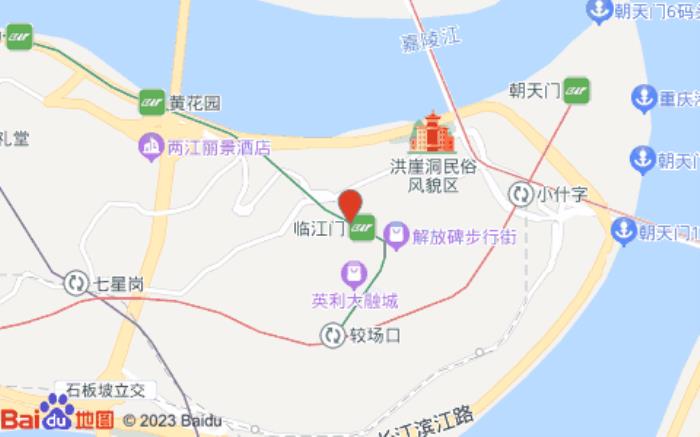 海友酒店(重慶解放碑步行街店)位置圖 海友酒店(重慶解放碑步行街店)位置圖