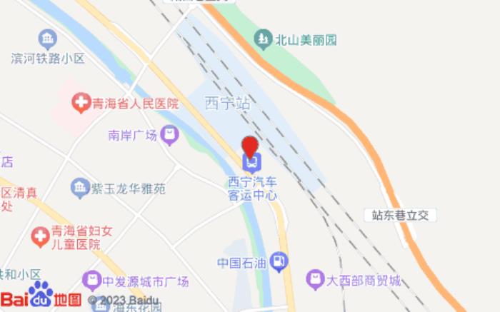 錦江之星(西寧火車站廣場店)位置圖