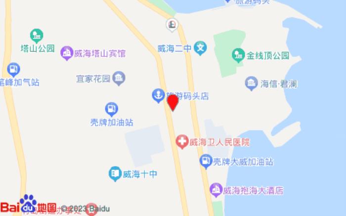 威海柒天連鎖酒店(青島北路店)位置圖 威海柒天連鎖酒店(青島北路店)位置圖