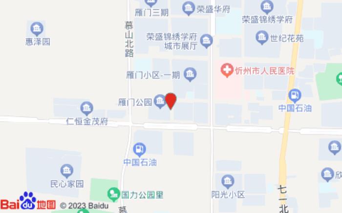 維也納國際酒店(雁門大道高鐵站店)位置圖 維也納國際酒店(雁門大道高鐵站店)位置圖