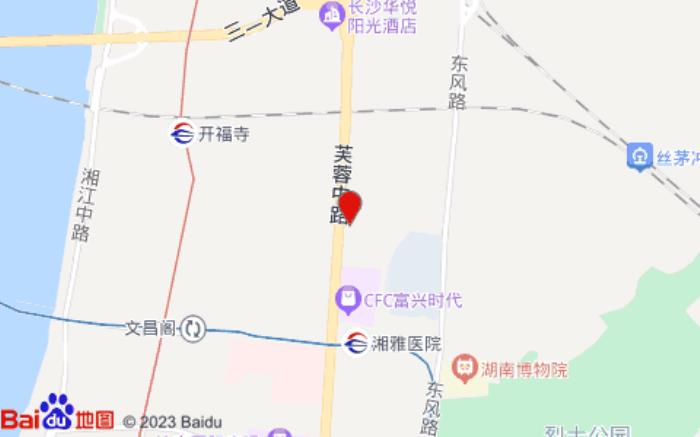 桔子酒店(芙蓉中路富興店)位置圖 桔子酒店(芙蓉中路富興店)位置圖