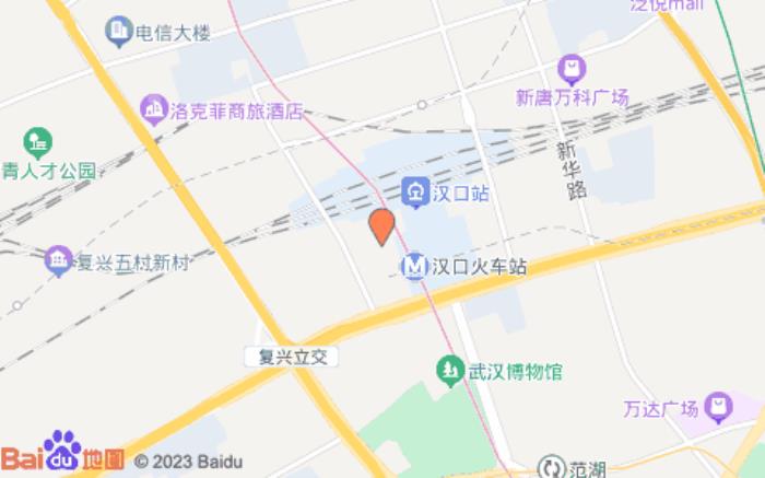 桔子酒店(武漢漢口火車站廣場店)位置圖 桔子酒店(武漢漢口火車站廣場店)位置圖