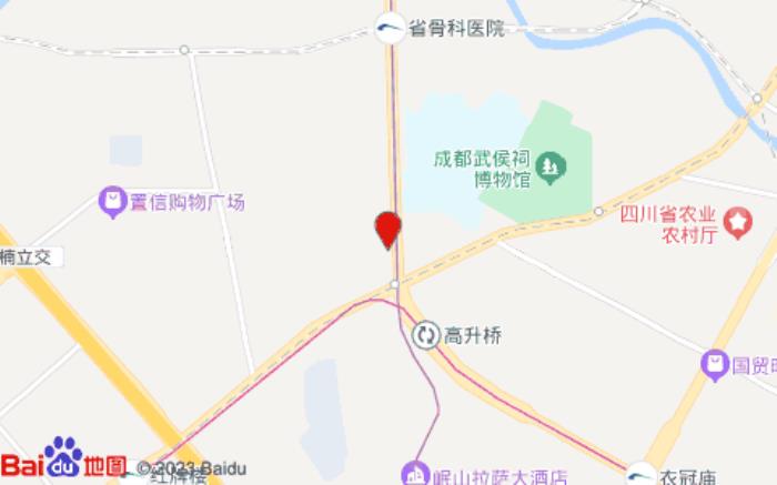 全季酒店(成都武侯祠高升橋路店)位置圖 全季酒店(成都武侯祠高升橋路店)位置圖