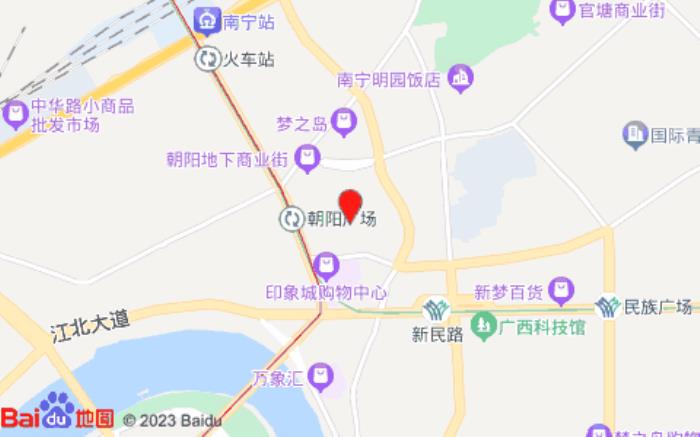 如家酒店(南寧朝陽廣場地鐵站店)位置圖 如家酒店(南寧朝陽廣場地鐵站店)位置圖